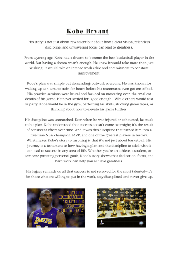 Kobe Bryant: Talking about his code and mindset for success